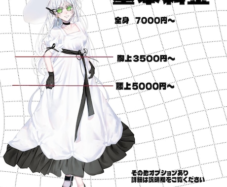 TRPGキャラクター立ち絵書きます TRPGを彩る、華やかで精密な立ち絵制作 イメージ2