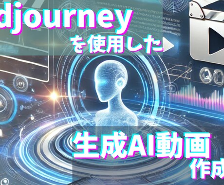 生成AIを使用して動画作成をします Midjourneyを使用した動画作成講座 イメージ1