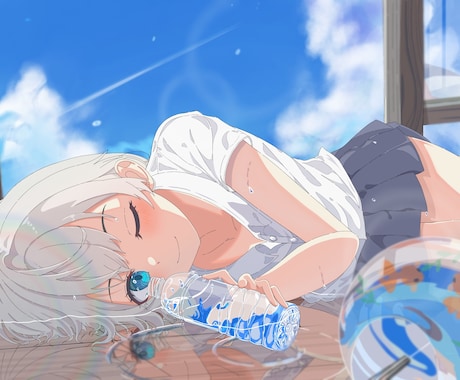 ミニキャラから等身までイラストをお描きします 幅広い絵柄で立ち絵やデフォルメ、1枚絵をお描きします イメージ2