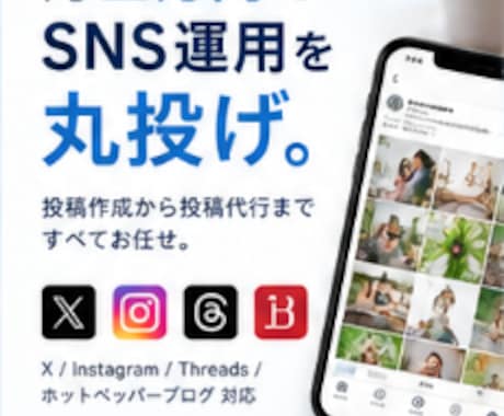 専門家が月2万円（税抜）でSNS運用代行します イメージ1