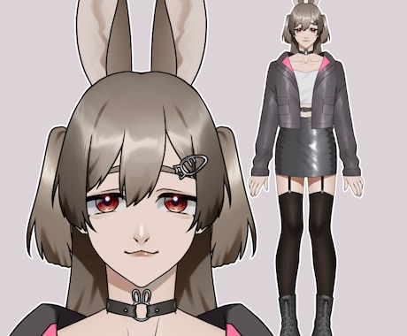 立ち絵イラスト作成します クールでかっこいい子を描くのが得意です イメージ1