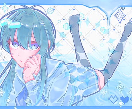 SNSや動画に！パステル調の可愛いイラスト描きます アイコンからサムネまで◎甘く透明感のある絵で活動を彩ります イメージ1