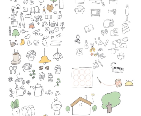 ゆるいイラストカット描きます やさしいタッチや色使いで、温かみの伝わるイラスト♫ イメージ2