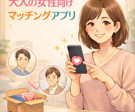 大人女性のマッチングアプリ相談します 40代・50代女性向け　アプリ婚活の迷い整理します イメージ1