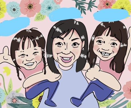 こんな時だから！大切な人の似顔絵描きます ちょっと集まれない。会えない代わりにプレゼントしたいから。 イメージ2