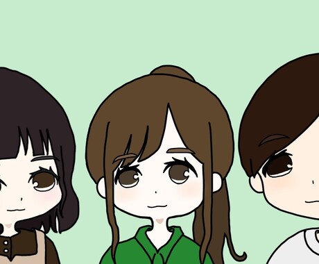 SNSのアイコン、ヘッダーなどのイラスト描きます オリジナルのキャラクター描きます！文字入りも可◎ イメージ2