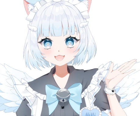 アニメ塗りでかわいい女の子描きます 立ち絵　アイコン　配信用イラスト　表情差分　歌ってみたサムネ イメージ2