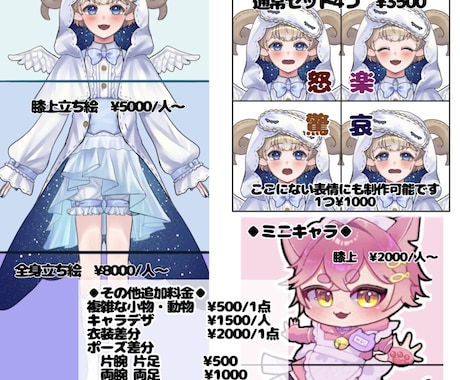 何でもOK❗️安くて速いかわいいイラスト描きます アイコン、歌ってみた、グッズ…貴方だけの用途に合ったイラスト イメージ2