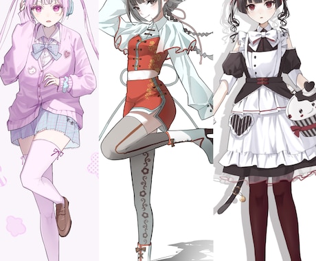 立ち絵お描きします キャラデザOK！かわいいイラストお描きします！ イメージ1