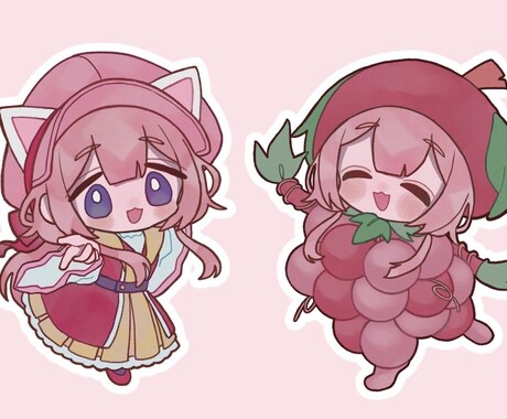 最短当日入稿！ / ミニキャラ、SDを描きます 二種類の絵柄と等身からお選びいただけます！ イメージ2