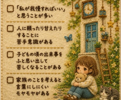 10往復☘️幼い頃の心をゆっくり伺います 話したい時に話せる分だけ✨あなたのペースを大切にします イメージ2
