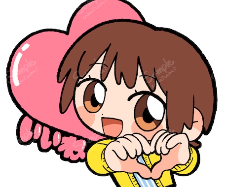 かわいいSNSアイコン、スタンプをお届けます SNSのアイコンやLINEスタンプ、グッズイラストなど！ イメージ2