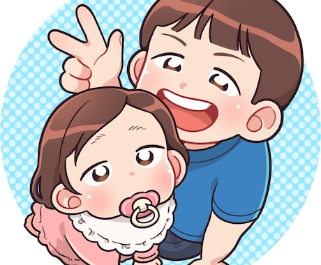 アイコンに最適！似顔絵・イラストお描きします ヘッダー用などでもお気軽にご相談ください イメージ2