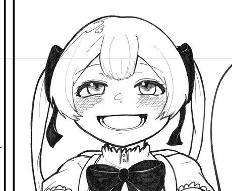塗り絵の塗る前！線画のみを描きます 塗りはできるけど線画が書けない方必見！線画のみ担当できます！ イメージ1