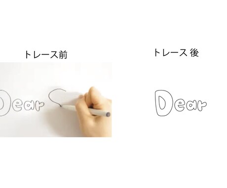 トレースしてAiデータ化します 手書きイラスト、文字やロゴなどAiでトレースします。 イメージ2