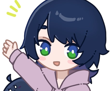 シンプルで可愛いミニキャラを描きます イメージ1