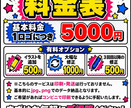 店頭ポップのテイストでロゴ作ります 店頭ポップはもちろん、タイトルロゴ、イベントロゴも作ります！ イメージ2