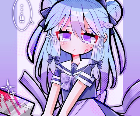 可愛いハッキリした色味のイラスト描きます 貴方だけの、ポップでキュートなイラストをお描きします!♡ イメージ2