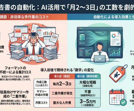 NotebookLMを活用した資料作成代行します 資料作成に時間を奪われない　AIで見やすい資料に整えます イメージ1