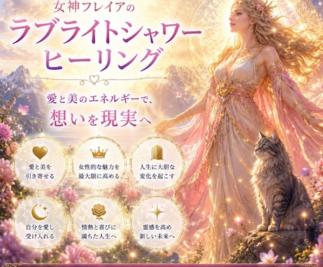 北欧の女神フレイアの愛と魅力のヒーリングをします 愛も魅力も自由も♡もっと私らしく人生を楽しむために イメージ1