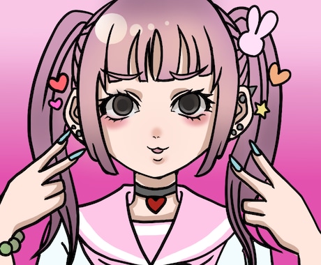 色んな絵柄のアイコン描きます アニメ、カートゥーン、ギャルゲ風、など何でもお描きします イメージ1