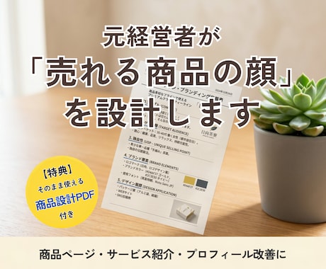 売れない理由を元経営者が見つけ、見せ方を改善します 相談で終わらず、そのまま使える改善案と原稿までお渡しします イメージ1