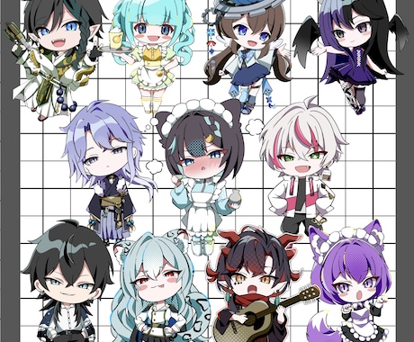 POPなミニキャラ作成します 当日納品可！(オプション料金別途) イメージ2