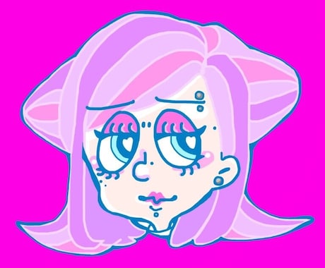 アイコン、プレゼントイラストなど作成いたします アメリカポップで個性的、カラフルなイラストなど作成します イメージ1
