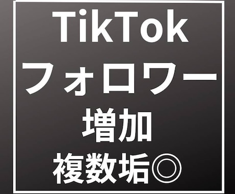 TikTokのフォロワー3000人増やします コスパ抜群！高品質のフォロワーをお届けいたします。 イメージ2