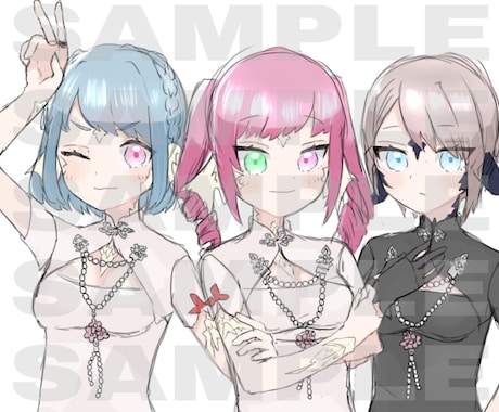 SNS等で使用できるかわいいイラスト描きます キャラクターのイラストや似顔絵などを精一杯お描きします！ イメージ2