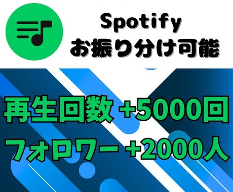 Spotifyフォロワーと再生回数増やします Spotify集客・リアルユーザー・宣伝・拡散手伝います！ イメージ1