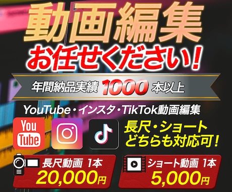 丁寧かつスピーディーな対応を心掛けています 『視聴者維持率』を意識した動画編集をさせていただきます！ イメージ1