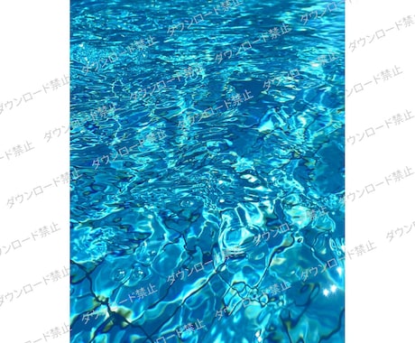 水と光の写真素材を販売します SNSやPR・デザインに使える水の写真セット/水と光夏プール イメージ2
