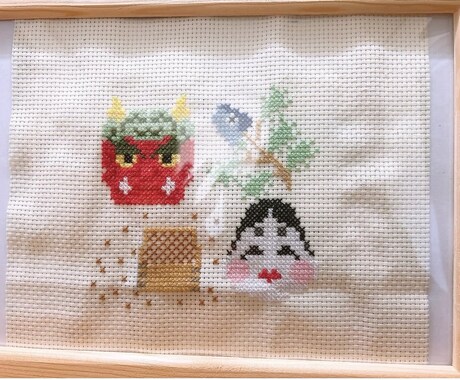 クロスステッチのオーダーメイドします 毎月ひとつずつ、季節の彩りをお部屋に。 イメージ2