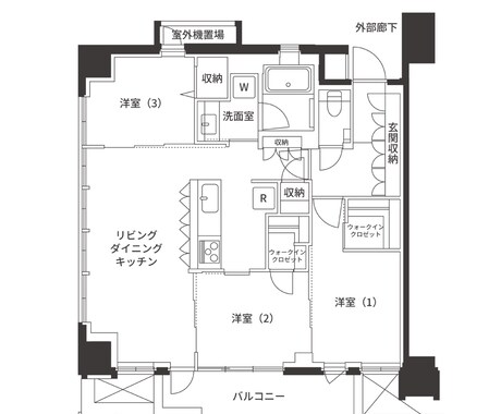見やすい!マンション間取り図作成します 業界経験とイラレ技術で魅せる高品質な間取り図を提供します イメージ2
