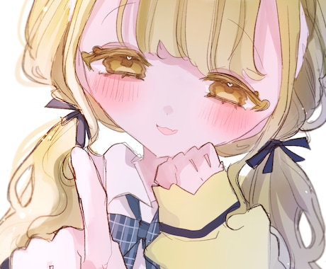 3000円で簡易ウエストアップ制作します お顔の可愛いふわふわキュートなイラストです！ イメージ1