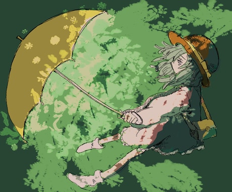 アンニュイで儚い、おしゃれなイラスト描きます 心に響く、少しアンニュイでエモいイラストを制作します イメージ2