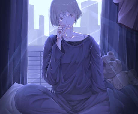 リアル寄りのキャラクターのイラストを制作します イメージ1