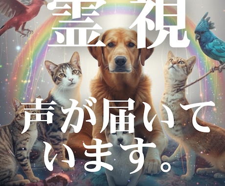 ペットと出会った意味/魂のつながりを霊視します 今あなたに伝えたい想いがペットから届いています。 イメージ1
