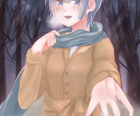 ご希望の構図等で夢絵をお描き致します