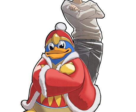 あなたと好きなキャラとのツーショット描きます 推しとあなた(アバターも可！)のツーショット！！ イメージ2