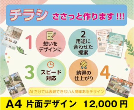 伝わる集客チラシを経験豊かなプロが作成します イメージ1