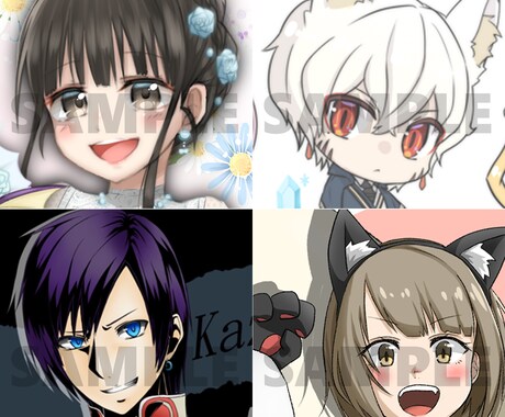 SNSなどで使用できるアイコンを制作いたします イメージに沿ったイラストを制作いたします。 イメージ2