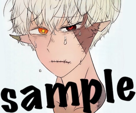 5枚セットでツギハギキャラクター描きます 最短1日で完成！おまけ付きです イメージ1