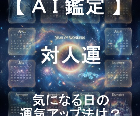 対人運アップ法を日付指定してピンポイントで占います AIが4大占術を融合する「クアトロ・マトリクス鑑定」 イメージ1