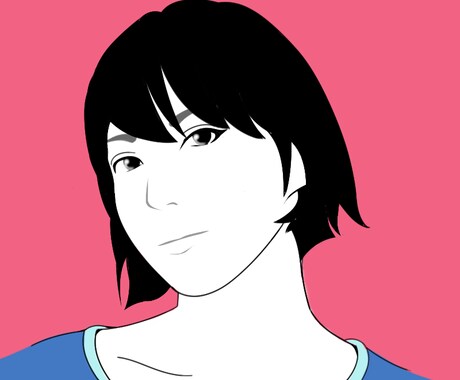 【和風タッチの似顔絵】写真からポーズそのままに似顔絵をお描きします。新感覚デザイン イメージ2