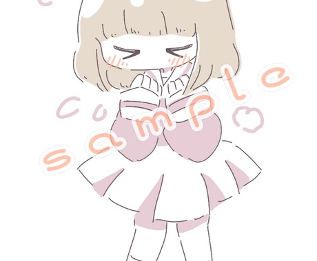 かわいい絵柄好きな人向けの絵柄描けます ゆるふわほんわか かわいいミニキャライラスト イメージ1