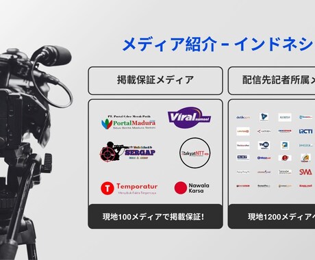 インドネシアへのプレス配信を行います イメージ1