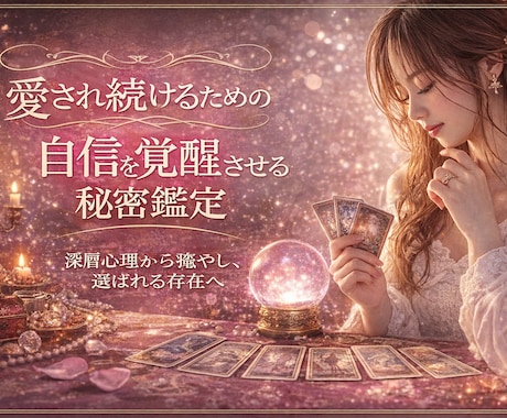 恋の迷いを整理し次の一歩を示します 苦しい恋を整えるための鑑定です。 イメージ2