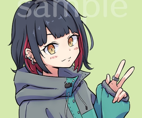 オリジナルアイコンを作成します 目を引くイラスト！SNSやブログのアイコンにどうぞ！ イメージ2